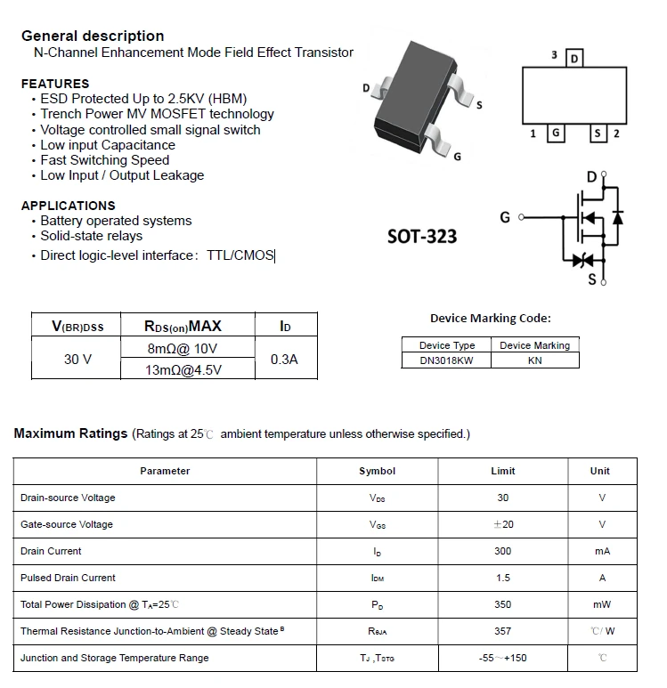 2SK3018W 2SK3018W